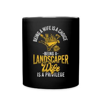 Landscaper Landscaping Landscape - Full Colour Mug - black - Front