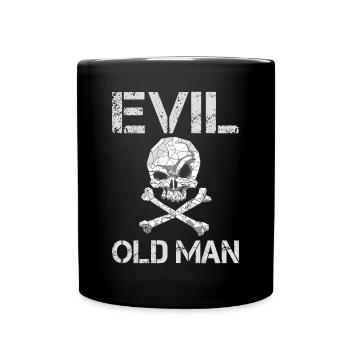 Evil old man The Evil Old Man Skull - Full Colour Mug - black - Front