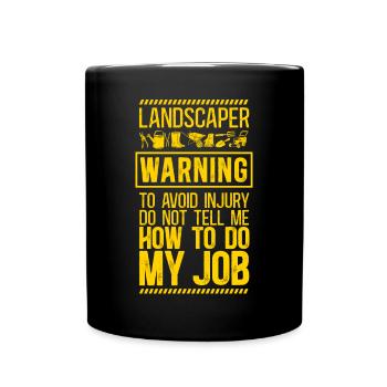 Paysagiste Aménagement Paysager - Mug uni - noir - Devant