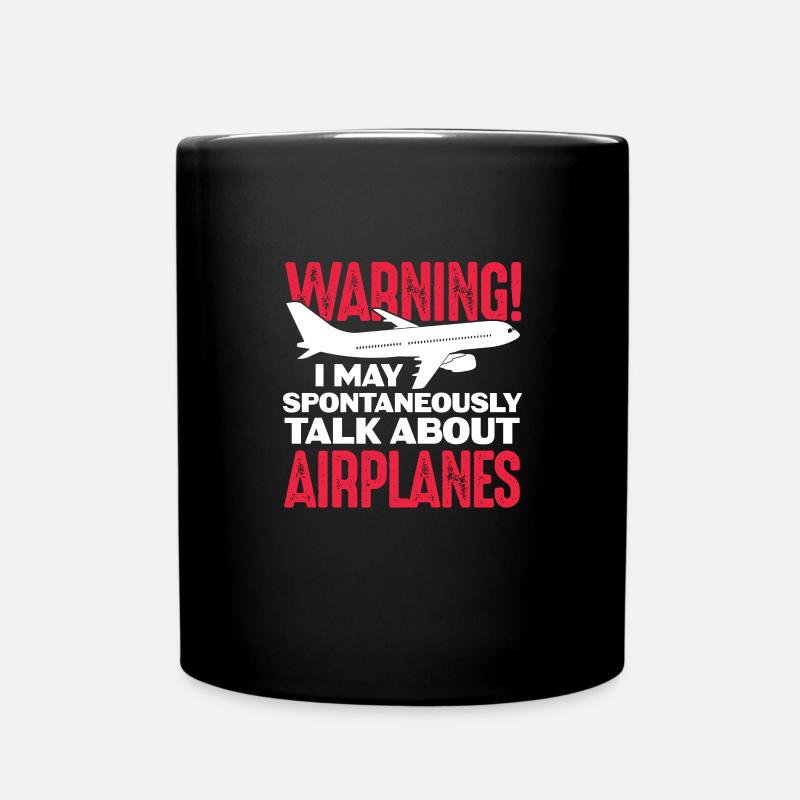 Pilot Flugzeug Fliegen Flieger Geschenk - Tasse einfarbig - Schwarz
