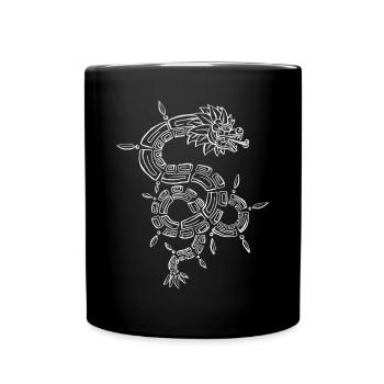 Quetzalcoatl Aztec Maya Serpent à plumes - Mug uni - noir - Devant