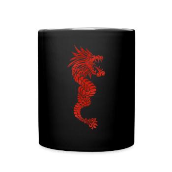 Quetzalcoatl Aztec Maya Serpent à plumes - Mug uni - noir - Devant