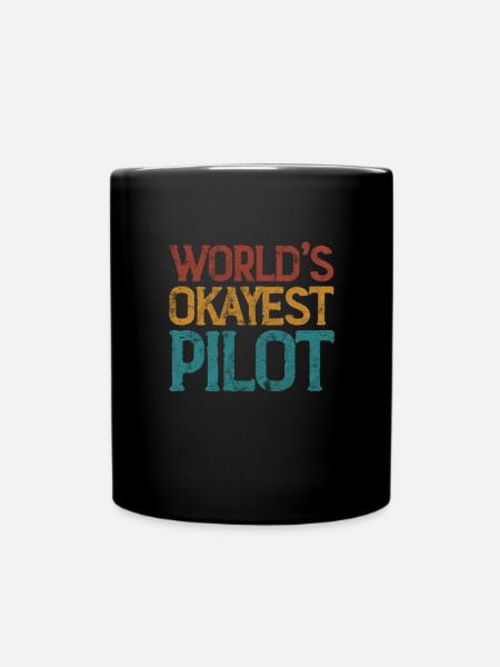 Pilot - Tasse einfarbig - Schwarz