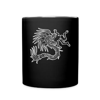 Quetzalcoatl Aztec Maya Serpent à plumes - Mug uni - noir - Devant