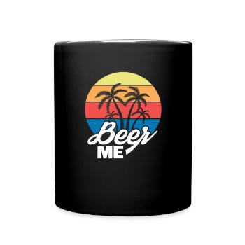 Bière - Mug uni - noir - Devant