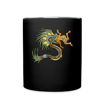 Quetzalcoatl Aztec Maya Serpent à plumes - Mug uni - noir - Devant