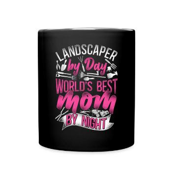 Landscaper Landscaping Landscape - Tasse einfarbig - Schwarz - Vorne