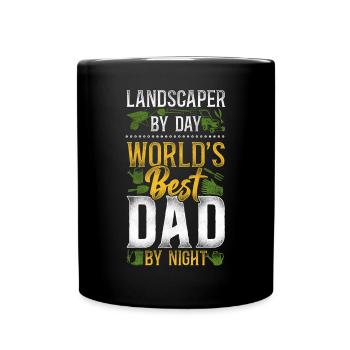 Landscaper Landscaping Landscape - Full Colour Mug - black - Front