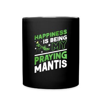 Praying Mantis Gift Mantis Mantis Mantis Fangschrecke - Full Colour Mug - black - Front
