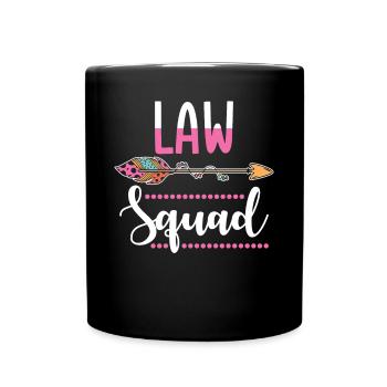 Anwältin Gruppe - Tasse einfarbig - Schwarz - Vorne