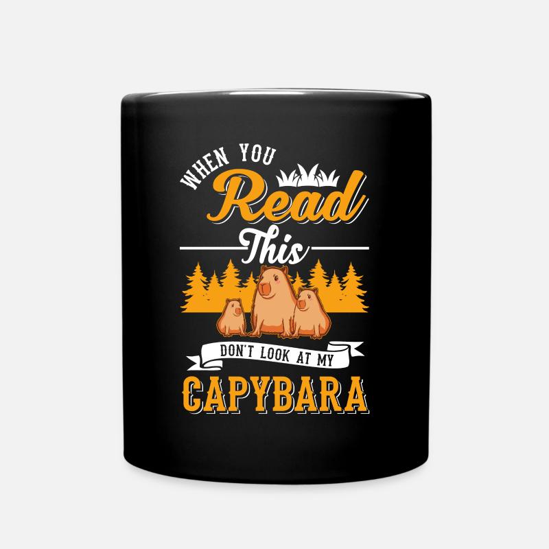 Capybara Wasserschwein Capibara - Mug uni - noir