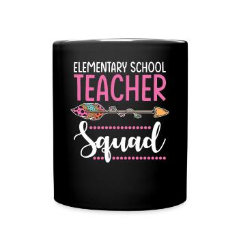Grundschullehrerin Gruppe - Tasse einfarbig - Schwarz - Vorne