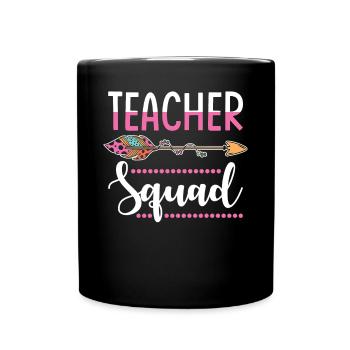 Lehrerin Gruppe - Tasse einfarbig - Schwarz - Vorne