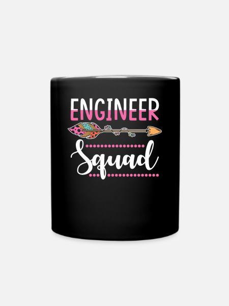 Ingenieurin Gruppe - Tasse einfarbig - Schwarz