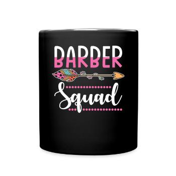 Friseurin Gruppe - Tasse einfarbig - Schwarz - Vorne