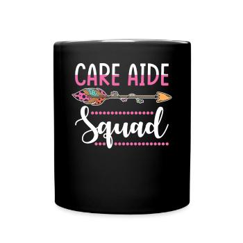 Pflegerin Gruppe - Tasse einfarbig - Schwarz - Vorne