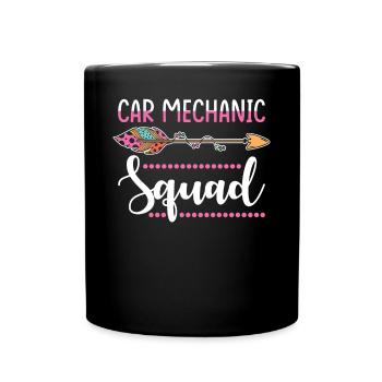 Groupe de mécaniciens automobiles - Mug uni - noir - Devant