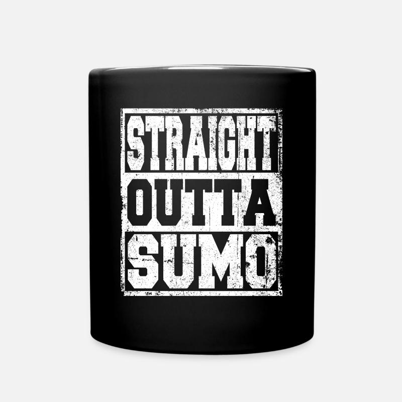 Sumo saying funny - Full Colour Mug - black