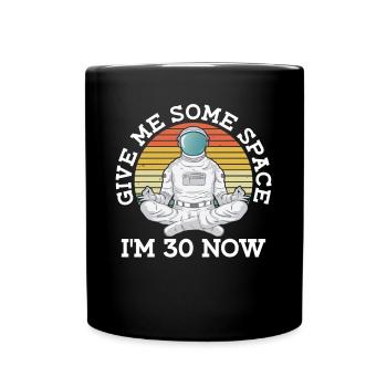30e anniversaire Astronaute 30 ans d’espace - Mug uni - noir - Devant
