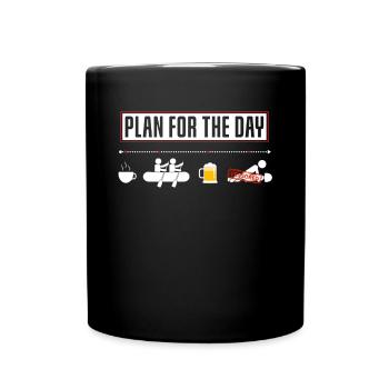 Drôle de plan pour la journée Kayak Kayak Canoë - Mug uni - noir - Devant