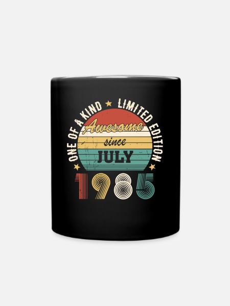 Awesome since July 1985 Limited Edition Geburtstag - Tasse einfarbig - Schwarz
