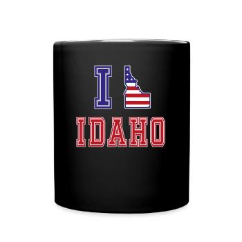 Idaho USA I love Albama - Tasse einfarbig - Schwarz - Vorne