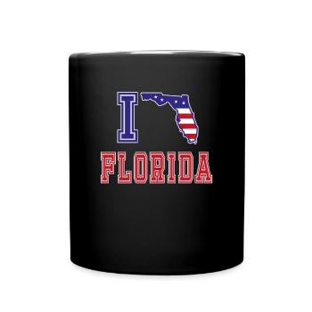 Florida USA I love Albama - Full Colour Mug - black - Front