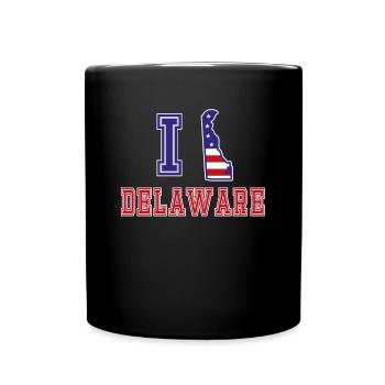 Delaware USA I love Albama - Tasse einfarbig - Schwarz - Vorne