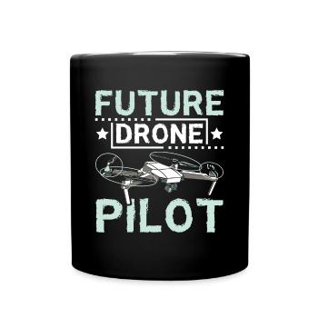 Futur pilote de drone - Mug uni - noir - Devant