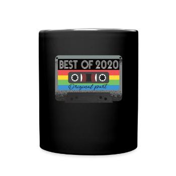 Le meilleur de 2020 Vintage Cassette Retro Anniversaire - Mug uni - noir - Devant