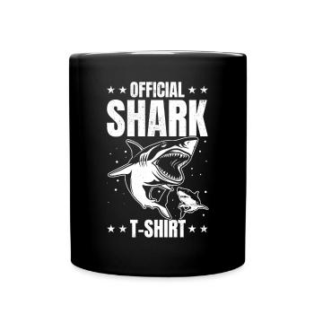Official Shark T-shirt I Sharkfish Great - Full Colour Mug - black - Front