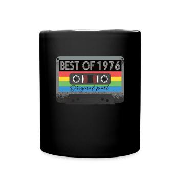 Best Of 1976 Vintage Cassette Retro Anniversaire - Mug uni - noir - Devant