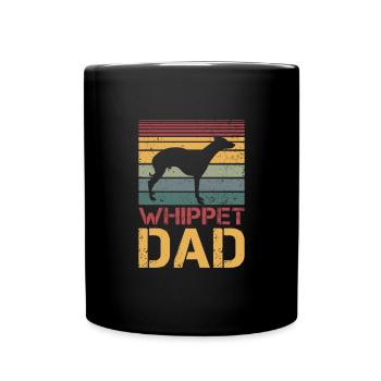 Whippet Papa - Mug uni - noir - Devant