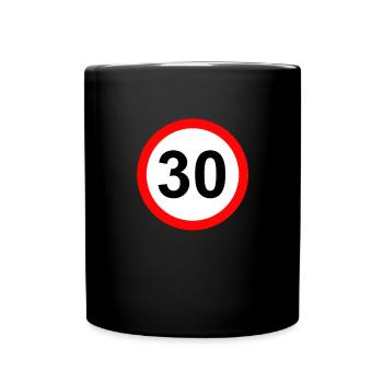 30th Birthday Gift 30 years old Gift idea - Full Colour Mug - black - Front