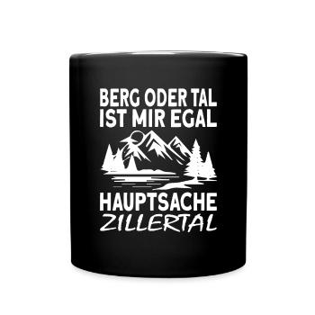 Zillertal Tirol Österreich - Tasse einfarbig - Schwarz - Vorne