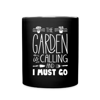 Horticulture Horticulturist Gardening Is Calling - Full Colour Mug - black - Front