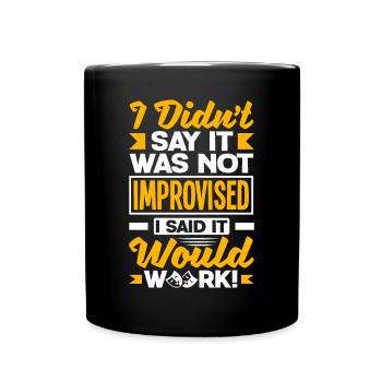 Theater Thespian Theatrical Thespianism Funny - Tasse einfarbig - Schwarz - Vorne
