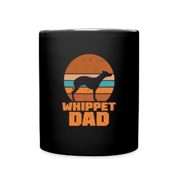 Whippet Papa - Mug uni - noir - Devant