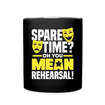 Théâtre Théspien Théspaïsme théâtralisme Vous voulez dire - Mug uni - noir - Devant