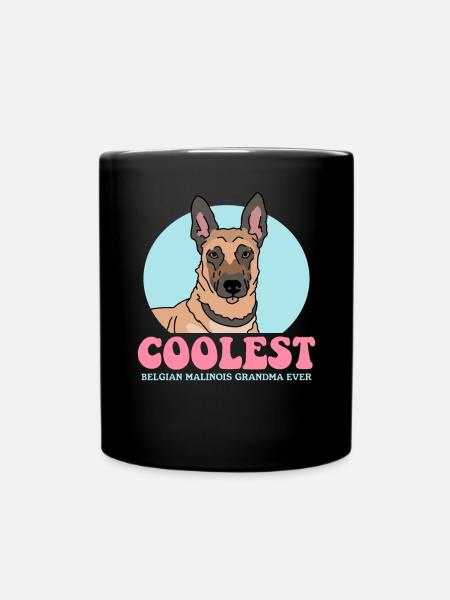 Malinois Grandma Belgischer Schäferhund Geschenk - Tasse einfarbig - Schwarz