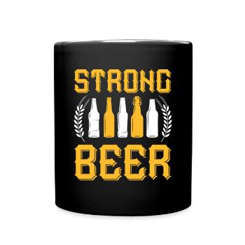 STRONG BEER - Full Colour Mug - black - Front
