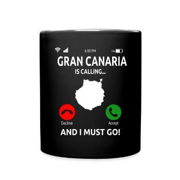 Gran Canaria Îles Canaries Vacances - Mug uni - noir - Devant