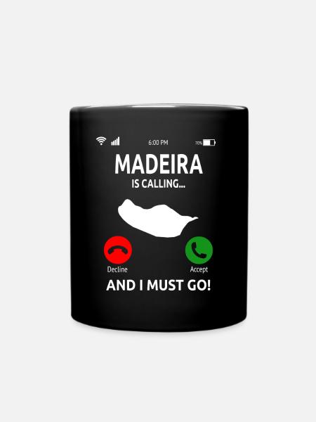 Madeira Holiday Island Portugal Cadeau - Mug uni - noir