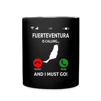 Fuerteventura Canary Islands Holidays - Full Colour Mug - black - Front