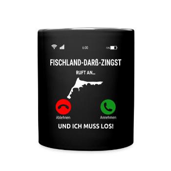 Fischland-Darß-Zingst Insel Ostsee Urlaub Idee - Tasse einfarbig - Schwarz - Vorne