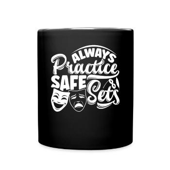 Théâtre Théspien Théspaïsme théâtralisme Pratique - Mug uni - noir - Devant
