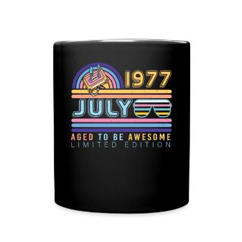 Brilliant gift for July 1977 - Full Colour Mug - black - Front