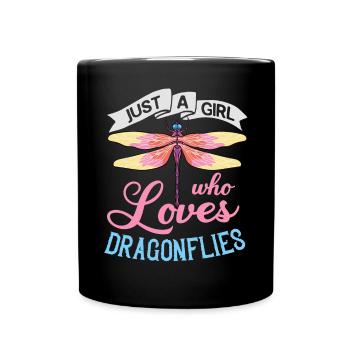 Dragonflies Flying Insect Quotes Entomologist - Full Colour Mug - black - Front