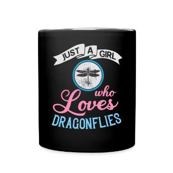 Dragonflies Flying Insect Quotes Entomologist - Full Colour Mug - black - Front