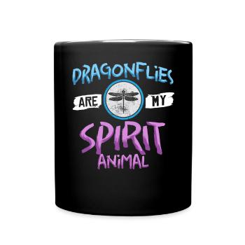Dragonflies Flying Insect Quotes Entomologist - Full Colour Mug - black - Front